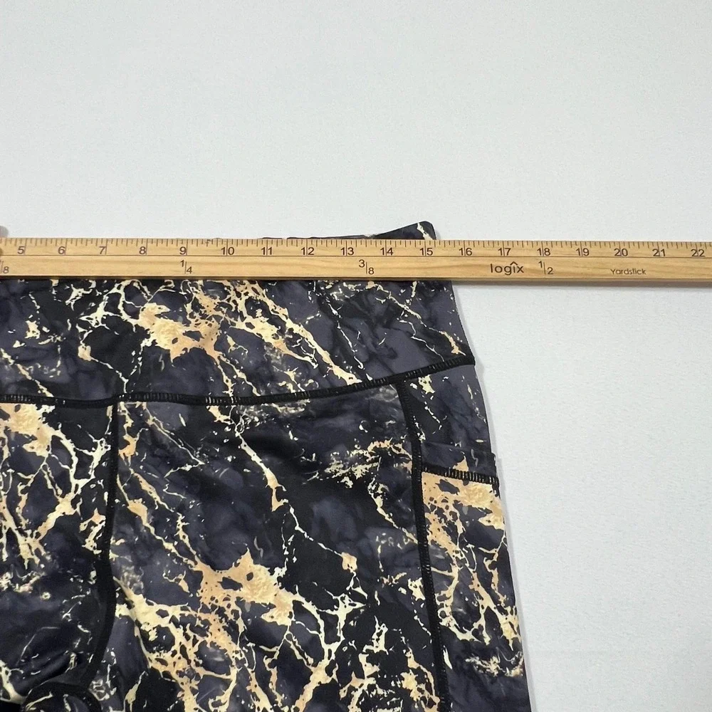 Constantly Varied Gear Leggings‎ Gold Marble Squat Proof Gym Training Women's XL